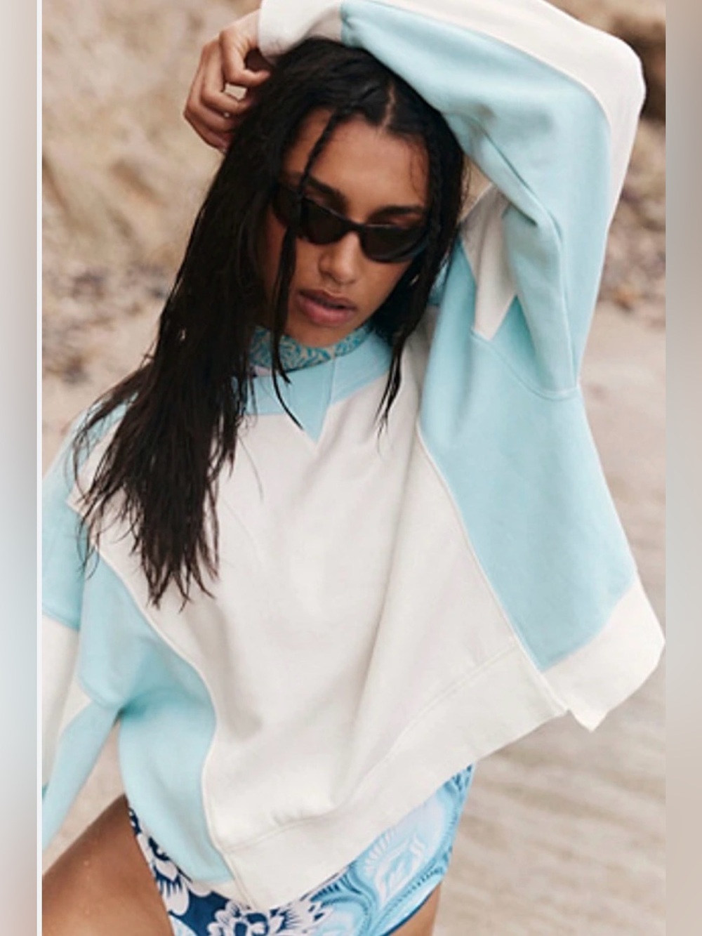 Free People Movement Intercept Colorblock Pullover
